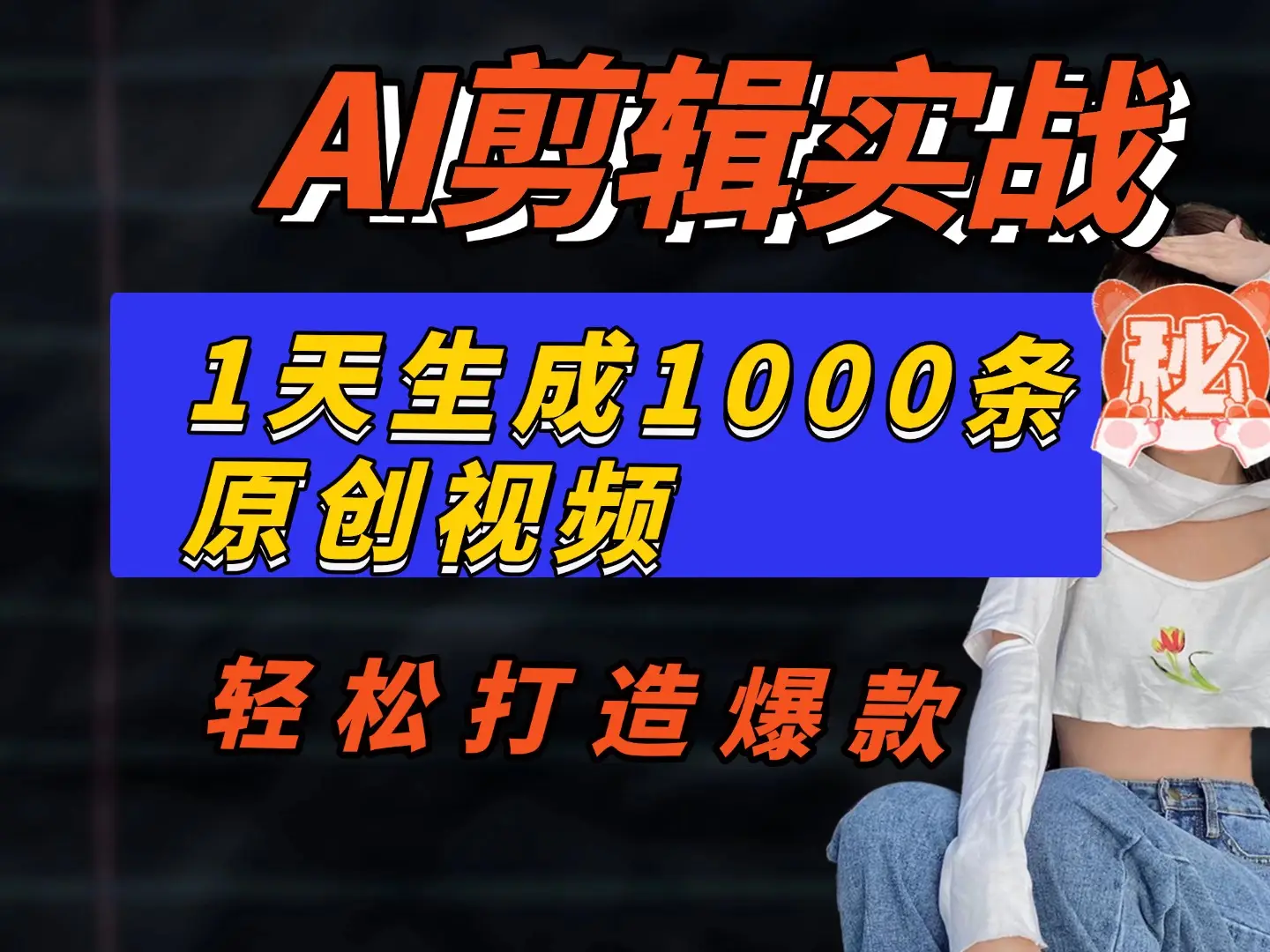 【AI剪辑实战】一天批量生成1000条冥想短视频,轻松打造爆款!-创业猫 【AI剪辑实战】一天批量生成1000条冥想短视频,轻松打造爆款!