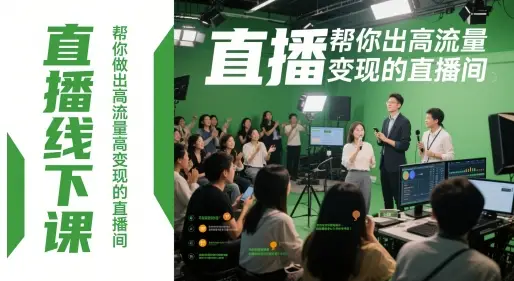 直播线下课,帮你做出高流量高变现的直播间-创业猫 直播线下课,帮你做出高流量高变现的直播间