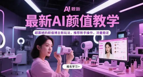 最新AI颜值教学,超震撼的颜值博主新玩法,推荐新手操作,流量稳定-创业猫 最新AI颜值教学,超震撼的颜值博主新玩法,推荐新手操作,流量稳定