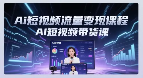 Ai短视频流量变现课程,Ai短视频带货课-创业猫 Ai短视频流量变现课程,Ai短视频带货课