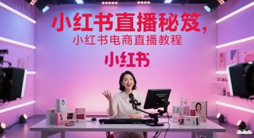 小红书直播秘笈,小红书电商直播教程-创业猫 小红书直播秘笈,小红书电商直播教程