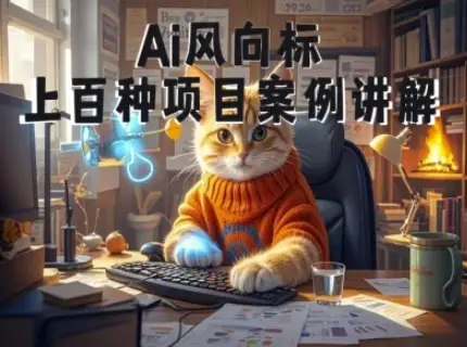 Ai风向标-附100种项目案例玩法-0基础小白到大神ai视频商业应用教学-创业猫 Ai风向标-附100种项目案例玩法-0基础小白到大神ai视频商业应用教学