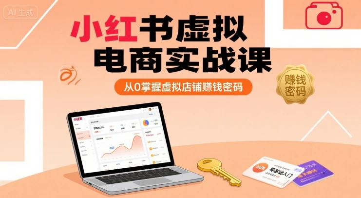 【精】小红书虚拟电商实战课,从0掌握虚拟店铺賺钱密码-创业猫 【精】小红书虚拟电商实战课,从0掌握虚拟店铺賺钱密码