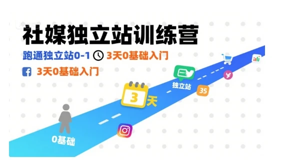 【精】社媒独立站训练营,跑通独立站0-1,3天0基础入门-创业猫 【精】社媒独立站训练营,跑通独立站0-1,3天0基础入门
