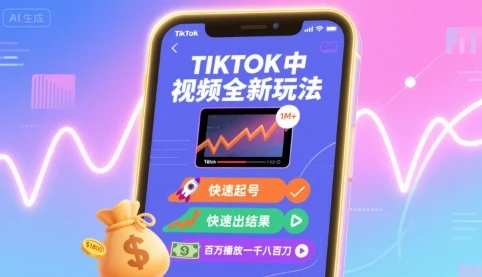 【精】Tiktok中视频全新玩法,快速起号,快速出结果,百万播放一千八百刀-创业猫 【精】Tiktok中视频全新玩法,快速起号,快速出结果,百万播放一千八百刀