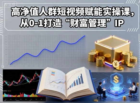 【精】高净值人群短视频赋能实操课,从0-1打造“财富管理”IP-创业猫 【精】高净值人群短视频赋能实操课,从0-1打造“财富管理”IP