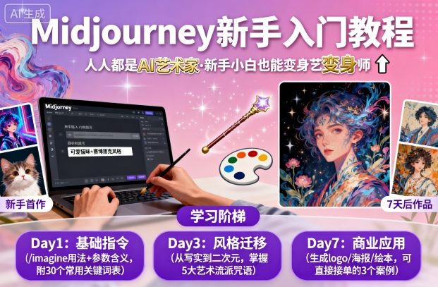 midjourney新手入门教程:人人都是AI艺术家,新手小白也能变身艺术大师-创业猫 midjourney新手入门教程:人人都是AI艺术家,新手小白也能变身艺术大师