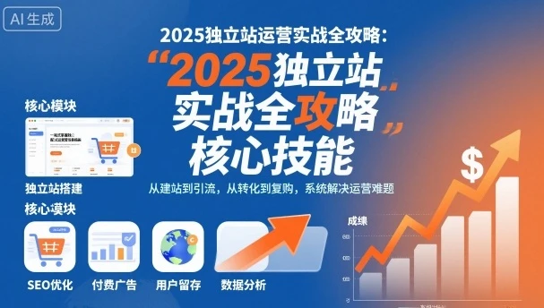 【精】2025独立站运营实战全攻略,一站式掌握独立站运营核心技能-创业猫 【精】2025独立站运营实战全攻略,一站式掌握独立站运营核心技能