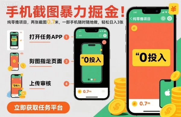 手机截图暴力掘金,两张截图0.7米,一部手机就能做,轻松日入3张【揭秘】-创业猫 手机截图暴力掘金,两张截图0.7米,一部手机就能做,轻松日入3张【揭秘】