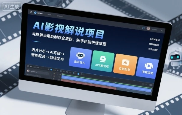 【精】AI影视解说项目,电影解说爆款制作全流程,新手也能快速掌握-创业猫 【精】AI影视解说项目,电影解说爆款制作全流程,新手也能快速掌握