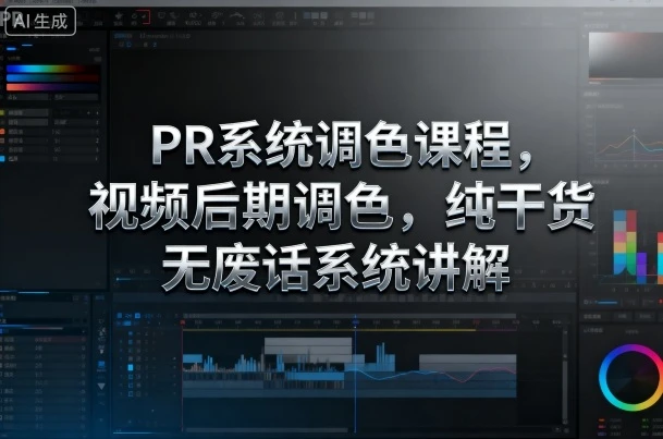 【精】PR系统调色课程,视频后期调色,纯干货无废话系统讲解-创业猫 【精】PR系统调色课程,视频后期调色,纯干货无废话系统讲解