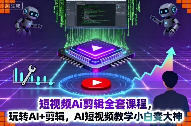 【精】短视频Ai剪辑全套课程,玩转AI+剪辑,AI短视频教学小白变大神-创业猫 【精】短视频Ai剪辑全套课程,玩转AI+剪辑,AI短视频教学小白变大神