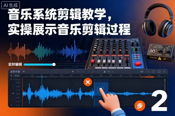 【精】音乐系统剪辑教学,实操展示音乐剪辑过程