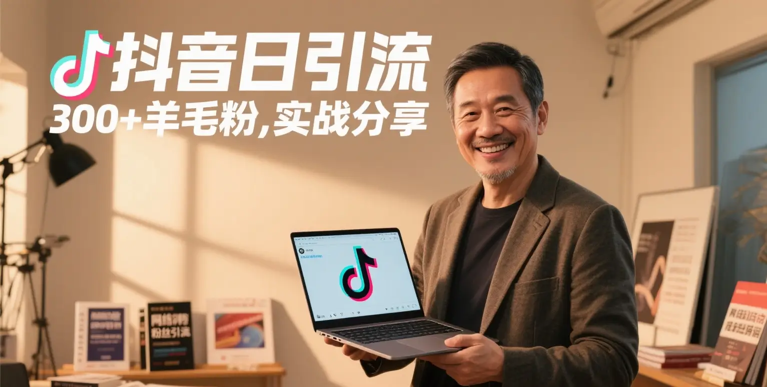抖音日引300+羊毛粉，实战分享