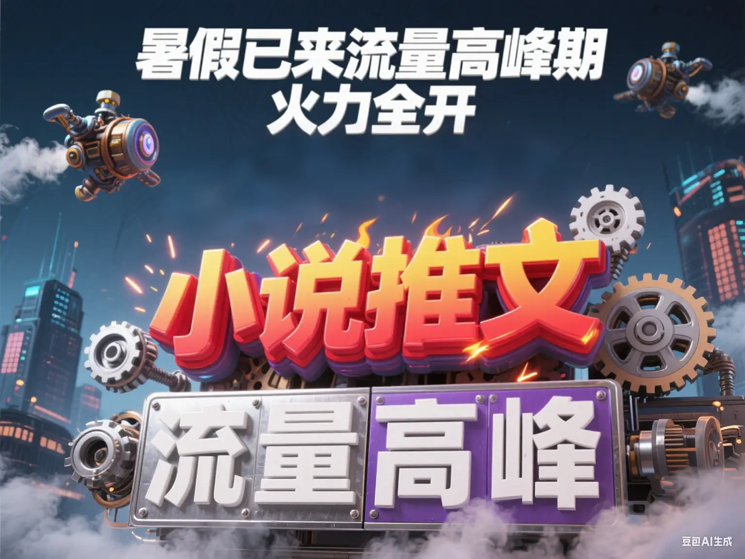 小说推文 暑假已来流量 高峰 火力全开