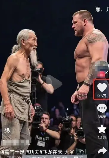 10W+点赞500W播放，用AI制作中国老头和外国拳王格斗视频，条条原创，快速涨粉变现