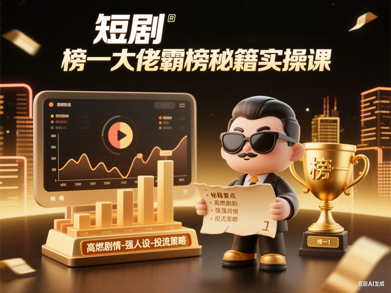 短剧 榜一大佬霸榜秘籍实操课
