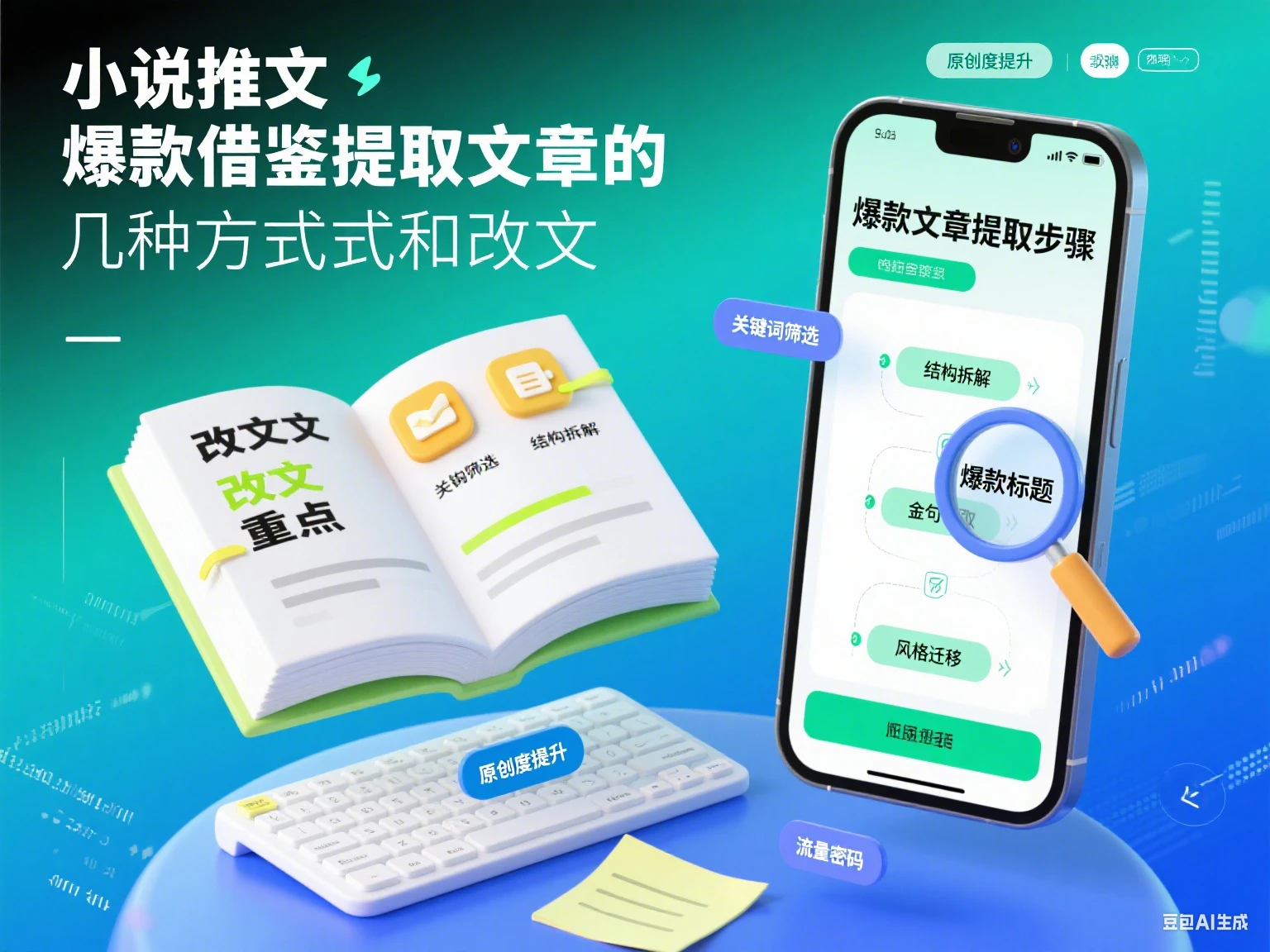 小说推文 爆款借鉴提取文章的几种方式和改文