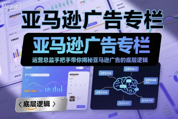 【精】亚马逊广告专栏：运营总监手把手带你揭秘亚马逊广告的底层逻辑