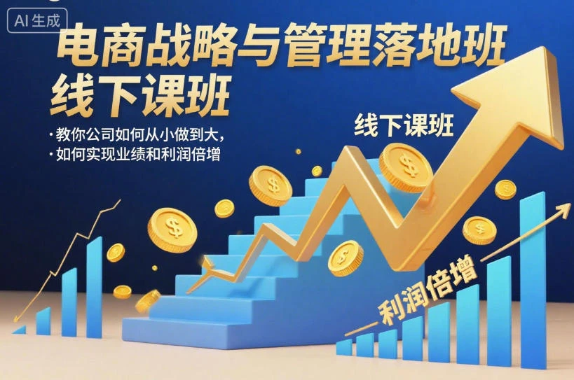 【精】电商战略与管理落地班线下课,教你公司如何从小做到大,如何实现业绩和利润倍增【录音】 【精】电商战略与管理落地班线下课,教你公司如何从小做到大,如何实现业绩和利润倍增【录音】