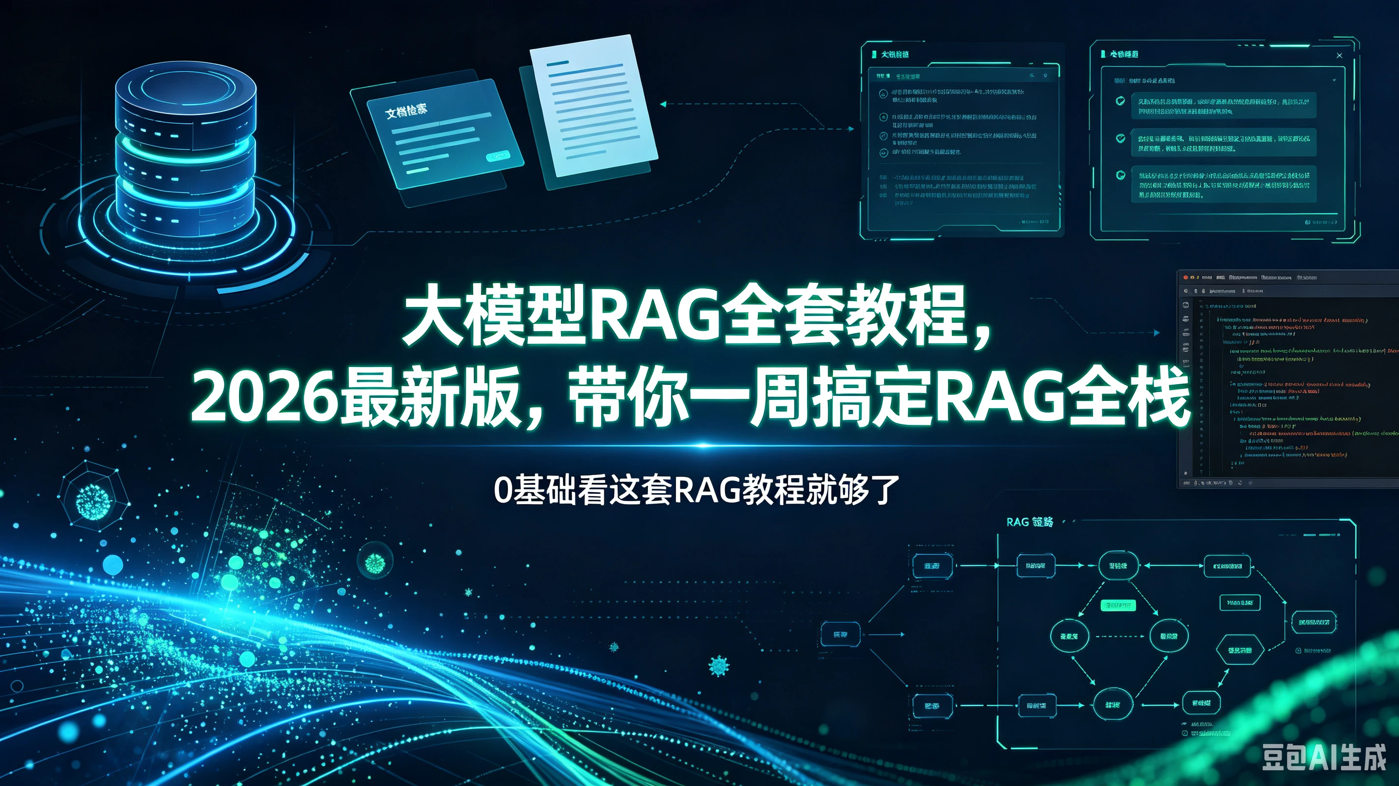 【精】大模型RAG全套教程，2026最新版，带你一周搞定RAG全栈，0基础看这套RAG教程就够了