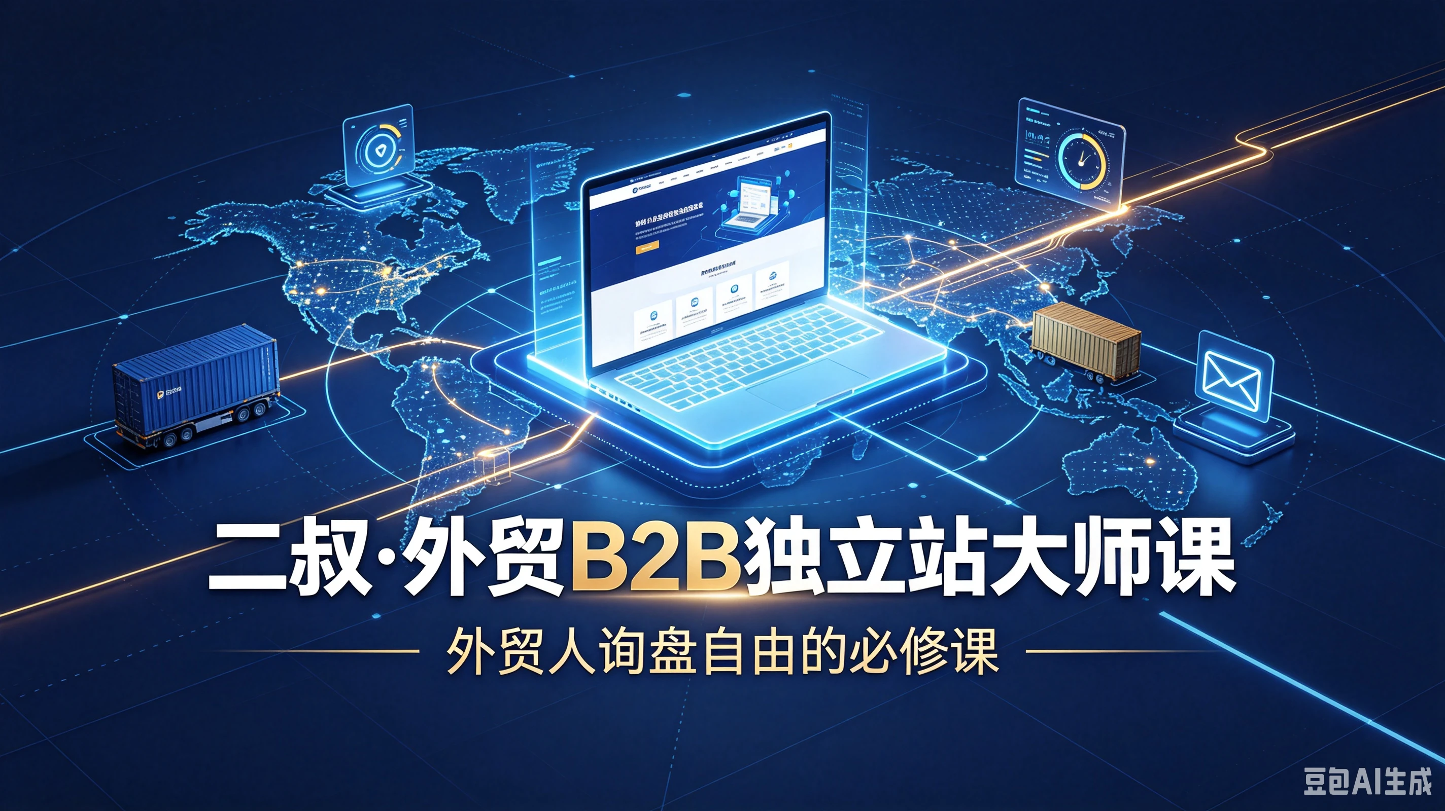 【精】二叔·外贸B2B独立站大师课-外贸人询盘自由的必修课