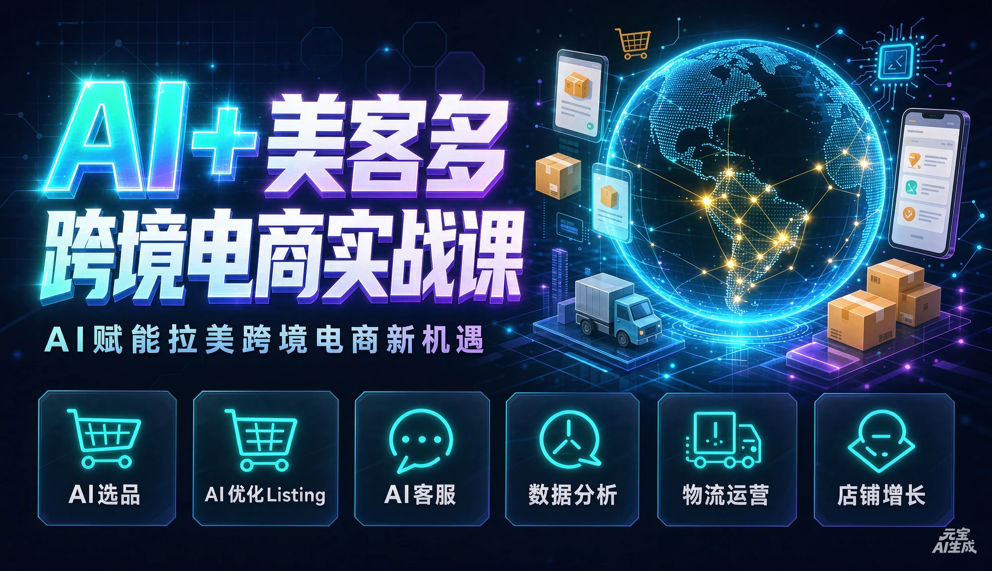 【精】AI+美客多跨境电商实战课,从小白到高手,你也可以成为美客多跨境电商的运营专家 【精】AI+美客多跨境电商实战课,从小白到高手,你也可以成为美客多跨境电商的运营专家