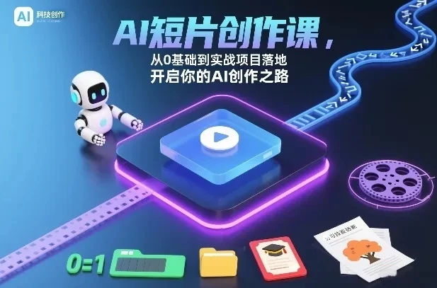 【精】AI短片创作课,从0基础到实战项目落地,开启你的AI创作之路 【精】AI短片创作课,从0基础到实战项目落地,开启你的AI创作之路