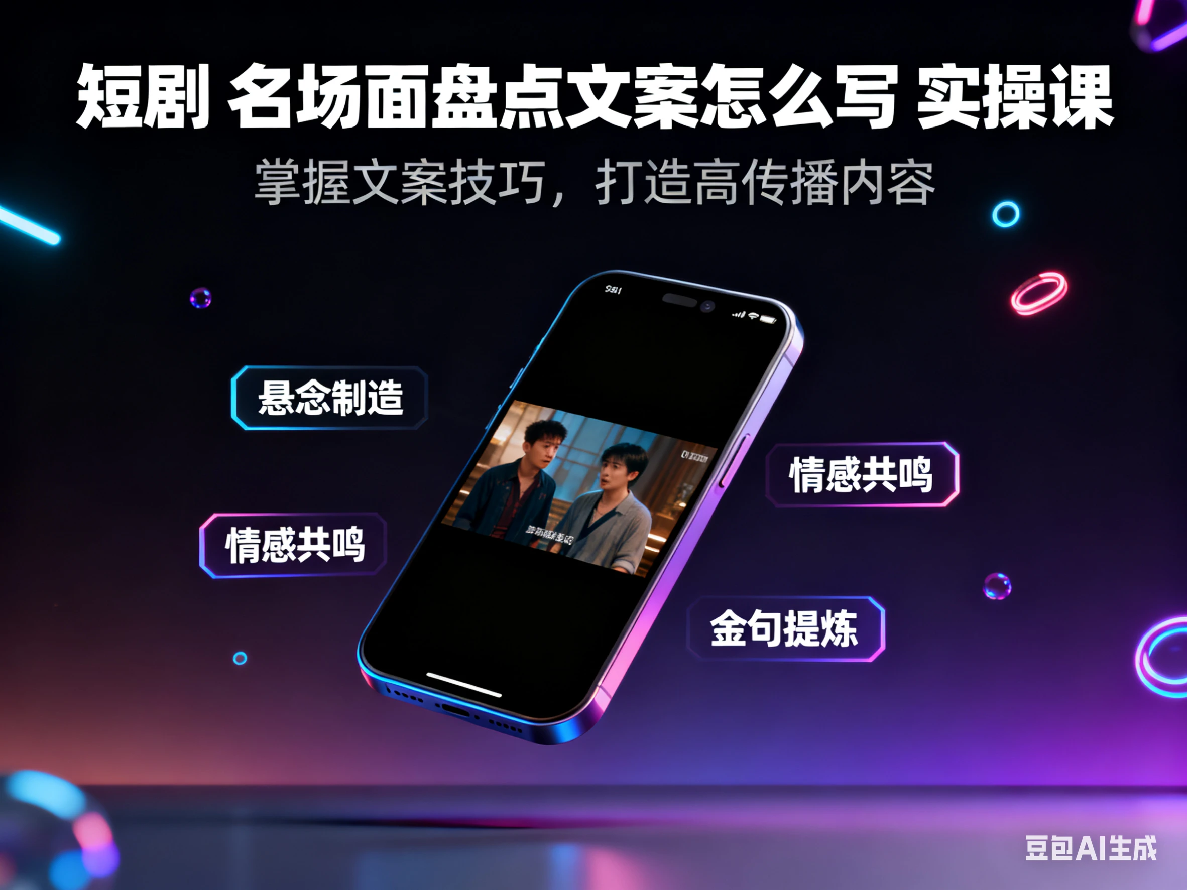 短剧 名场面盘点文案怎么写 实操课