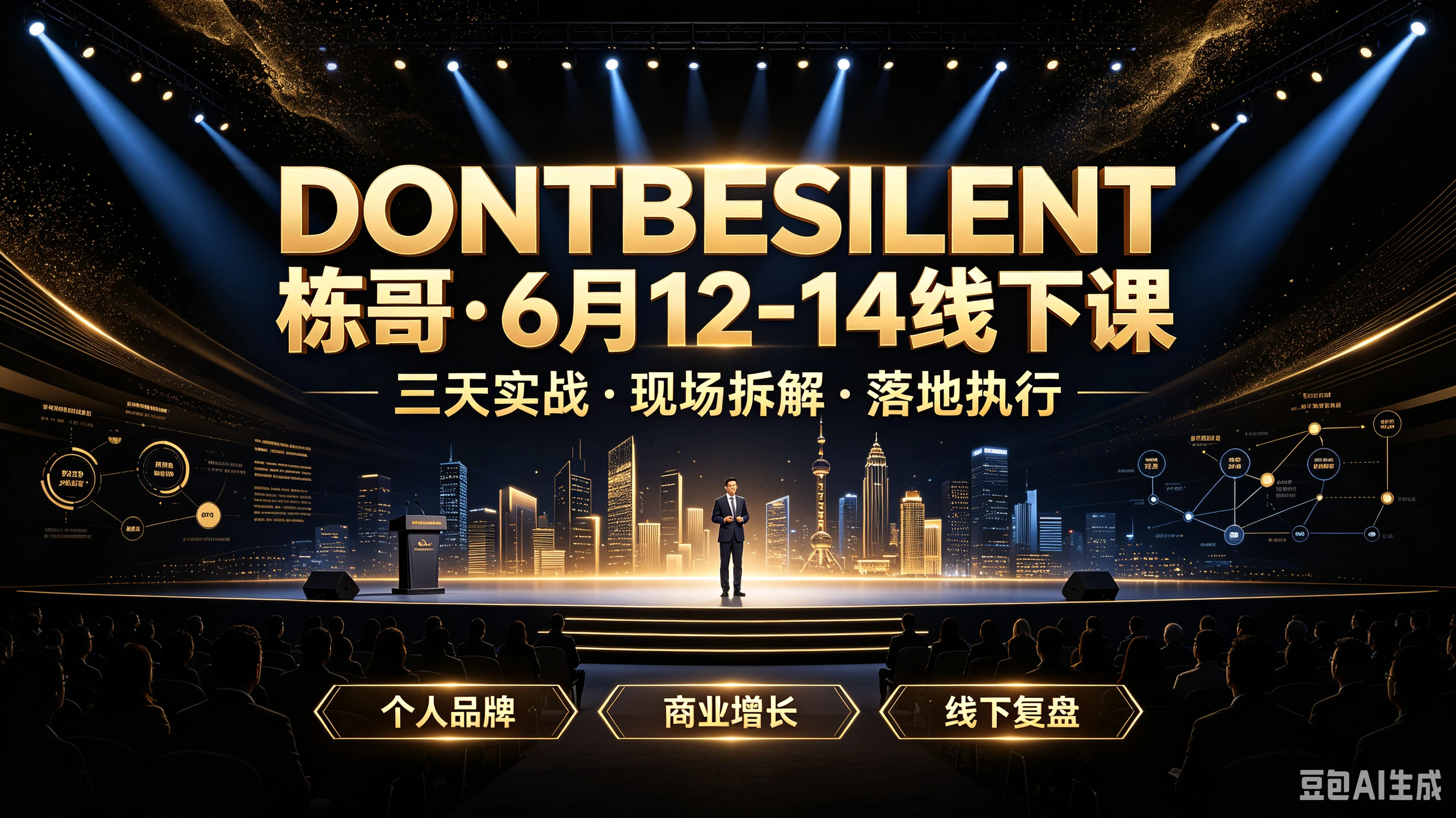 【精】DONTBESILENT栋哥·6月12-14线下课三天实战·现场拆解·落地执行,个人品牌、商业增长、线下复盘 【精】DONTBESILENT栋哥·6月12-14线下课三天实战·现场拆解·落地执行,个人品牌、商业增长、线下复盘