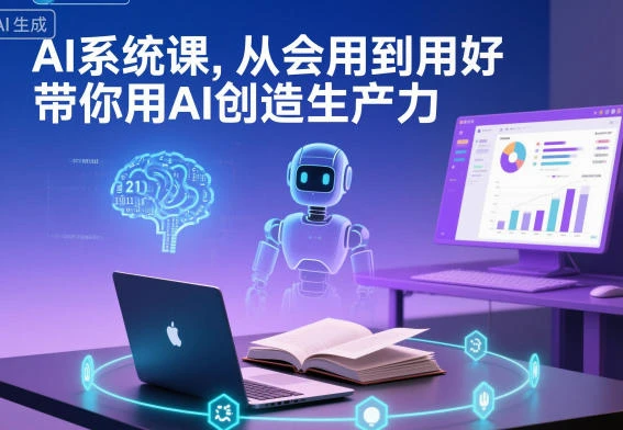 【精】AI系统课，从会用到用好，带你用AI创造生产力
