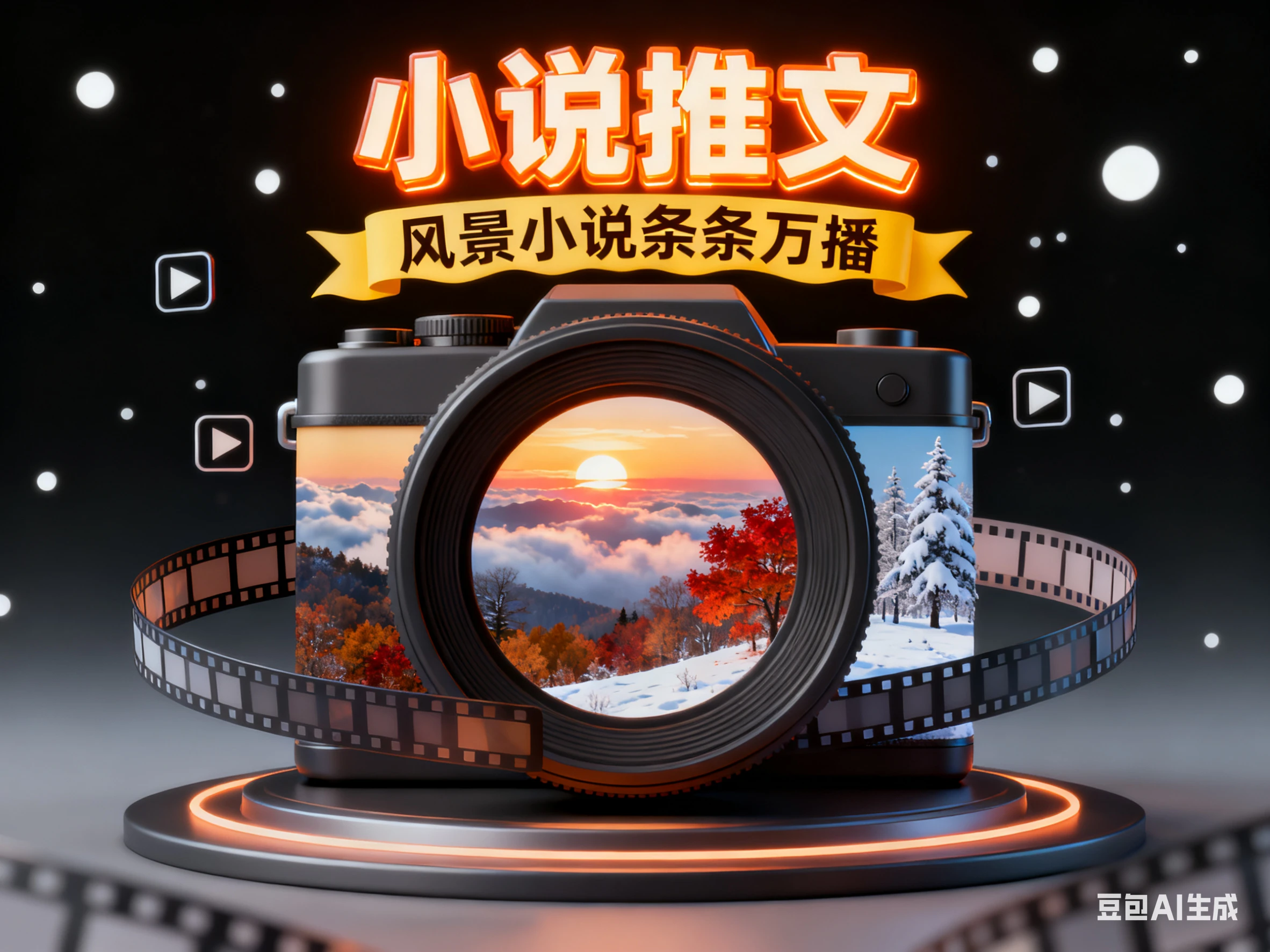 小说推文 风景小说条条万播