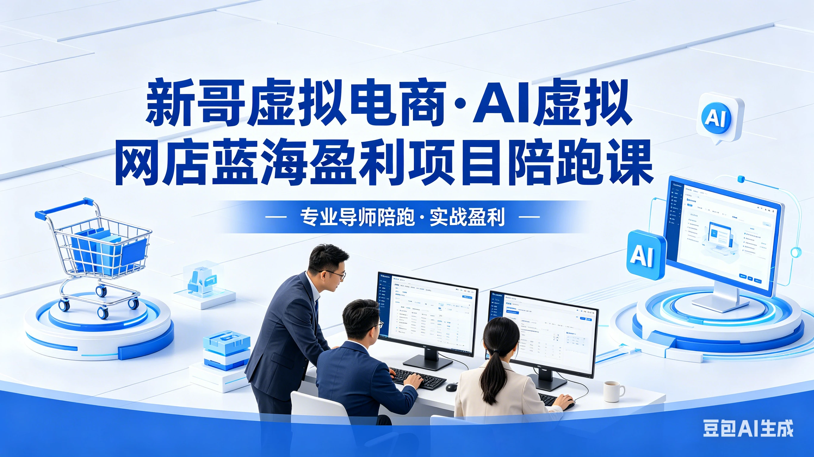 【精】新哥虚拟电商:AI虚拟网店蓝海盈利项目陪跑课,零货源开店运营全流程:选品+上架+发货+避坑+运营起店 【精】新哥虚拟电商:AI虚拟网店蓝海盈利项目陪跑课,零货源开店运营全流程:选品+上架+发货+避坑+运营起店