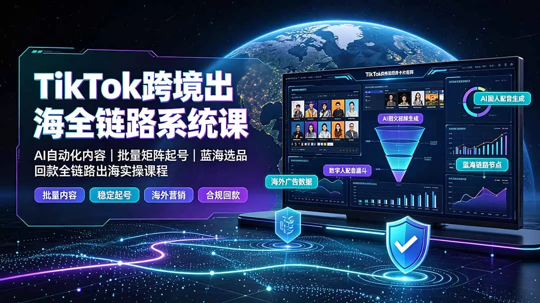 【精】NexTideAl-TikTok 跨境出海全链路系统:从 0 到 1 打造可变现 TikTok 出海闭环 【精】NexTideAl-TikTok 跨境出海全链路系统:从 0 到 1 打造可变现 TikTok 出海闭环