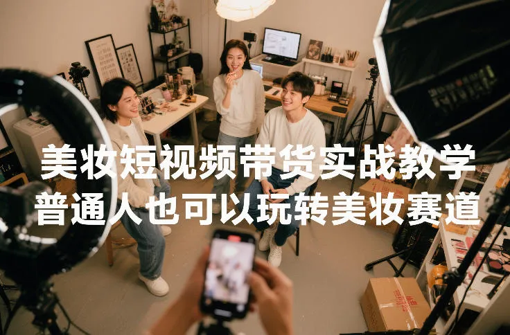 【精】美妆短视频带货实战教学,普通人也可以玩转美妆赛道 【精】美妆短视频带货实战教学,普通人也可以玩转美妆赛道