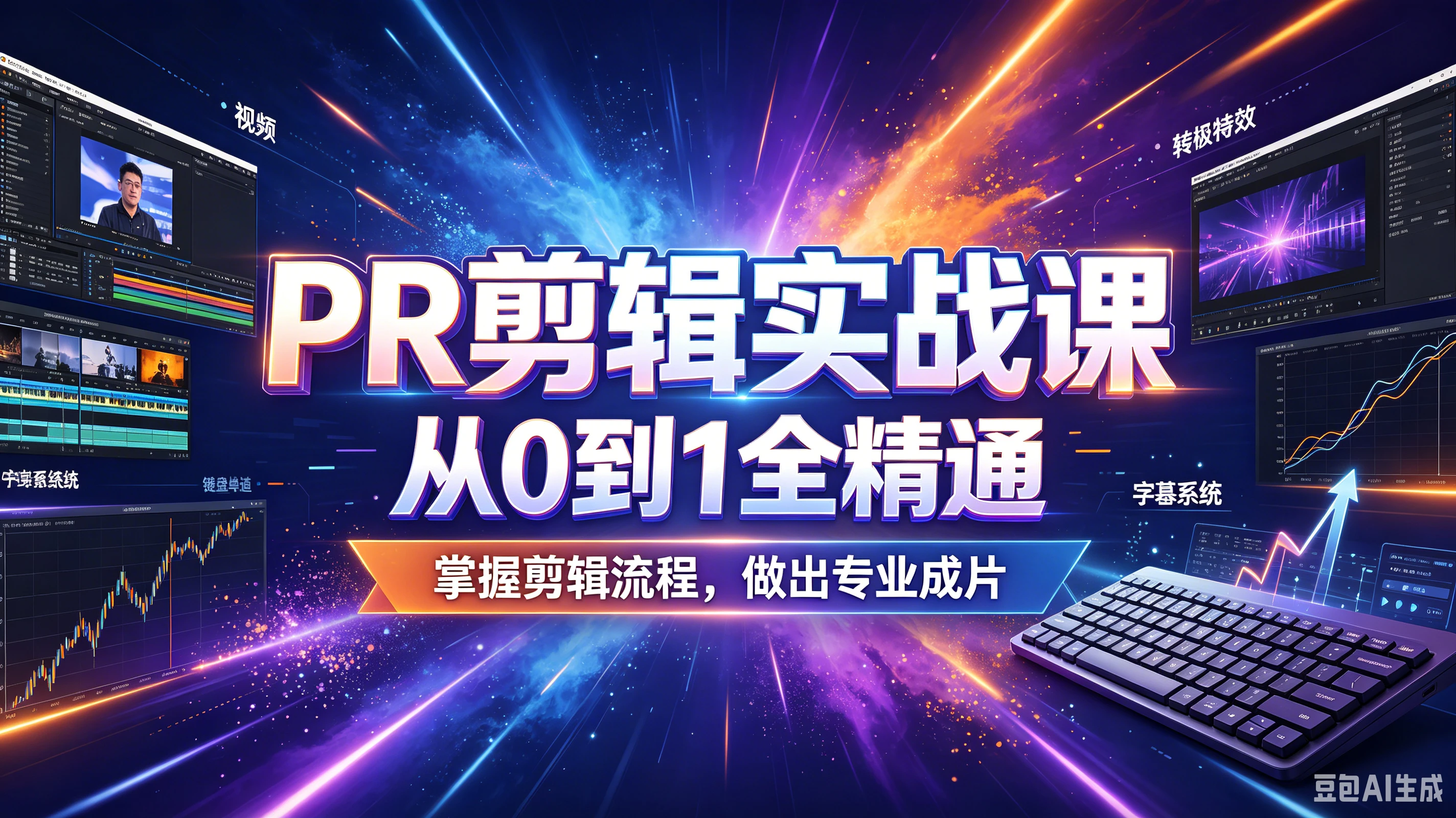 【精】PR剪辑实战课,从0到1全精通,掌握剪辑流程,做出专业成片