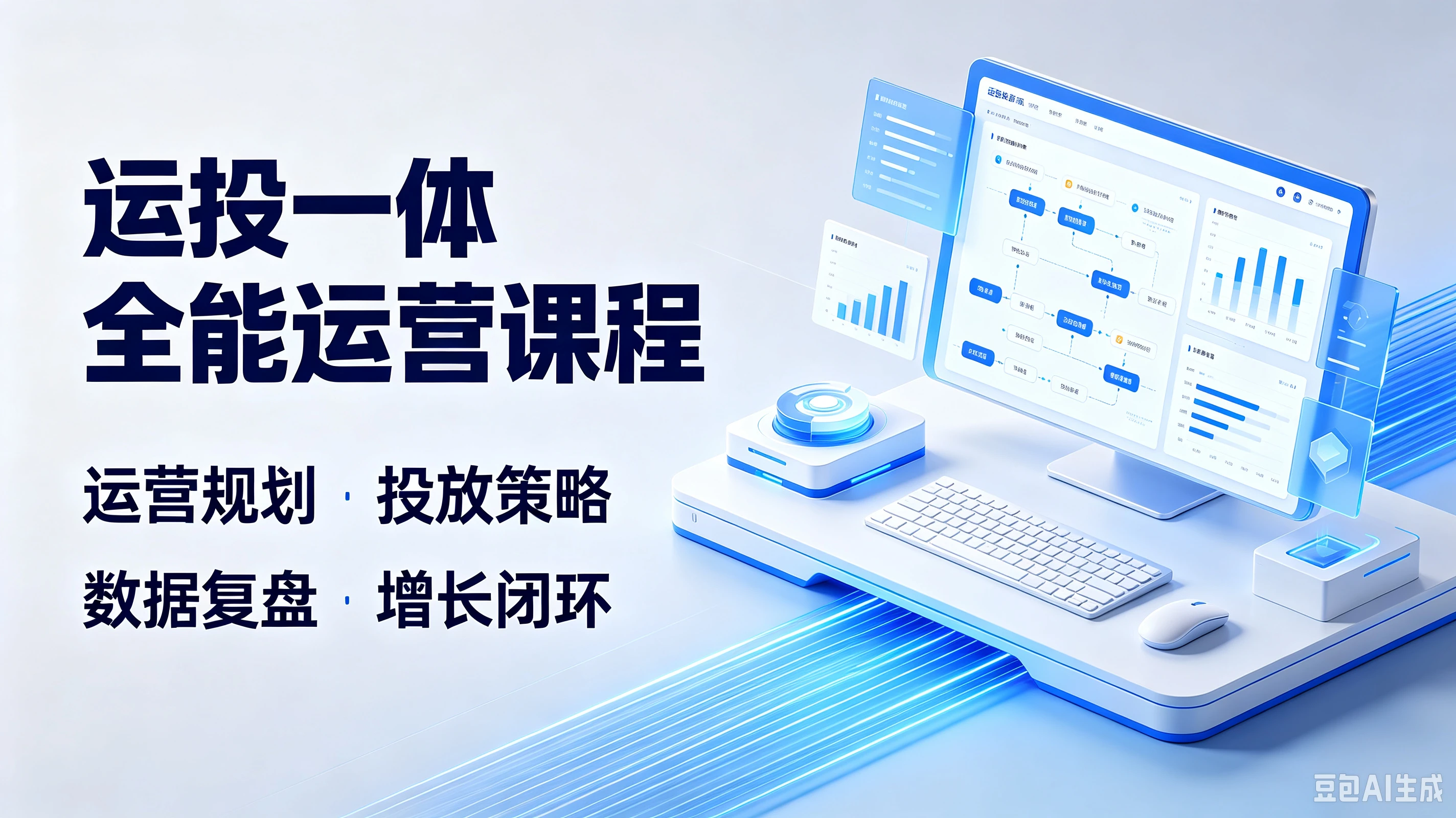 【精】运投一体全能运营课程,运营规划·投放策略、数据复盘·增长闭环