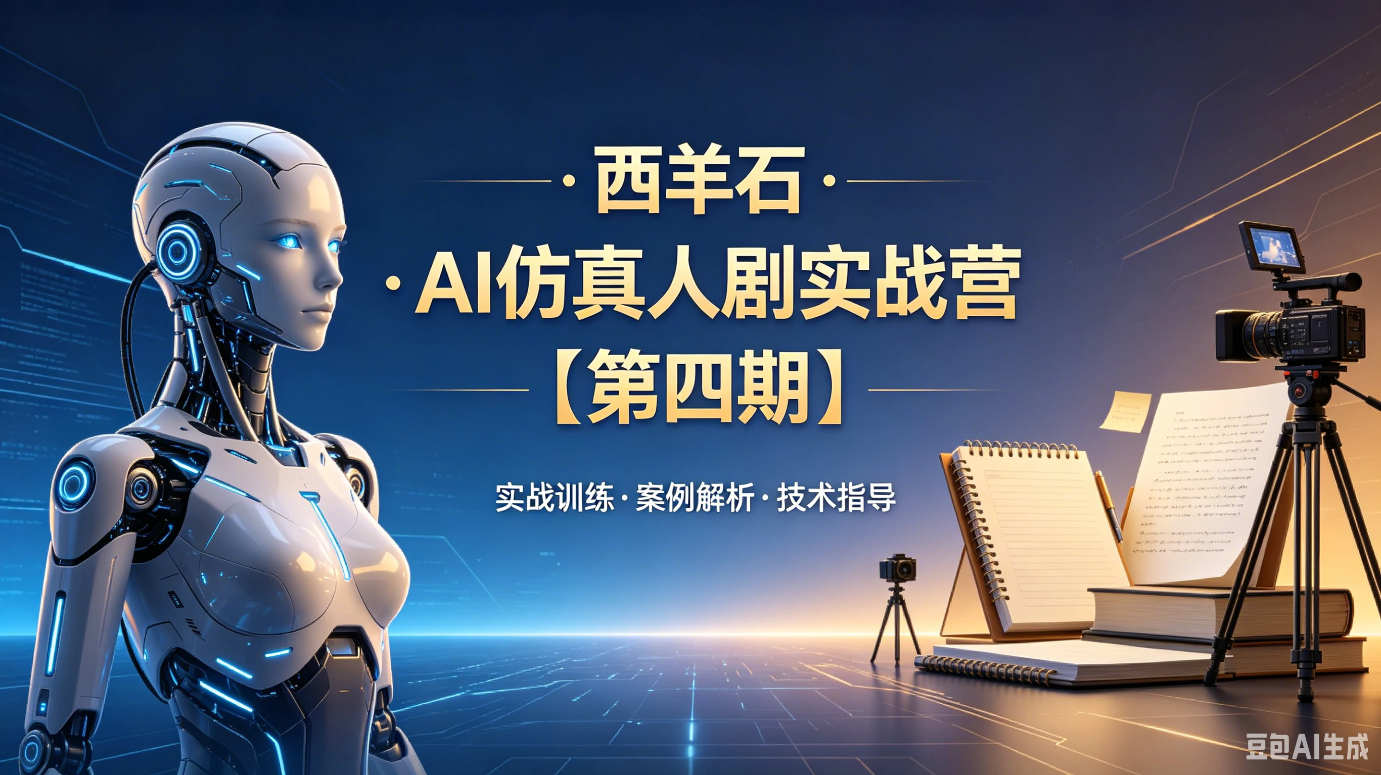 【精】西羊石·AI仿真人剧实战营【第四期】