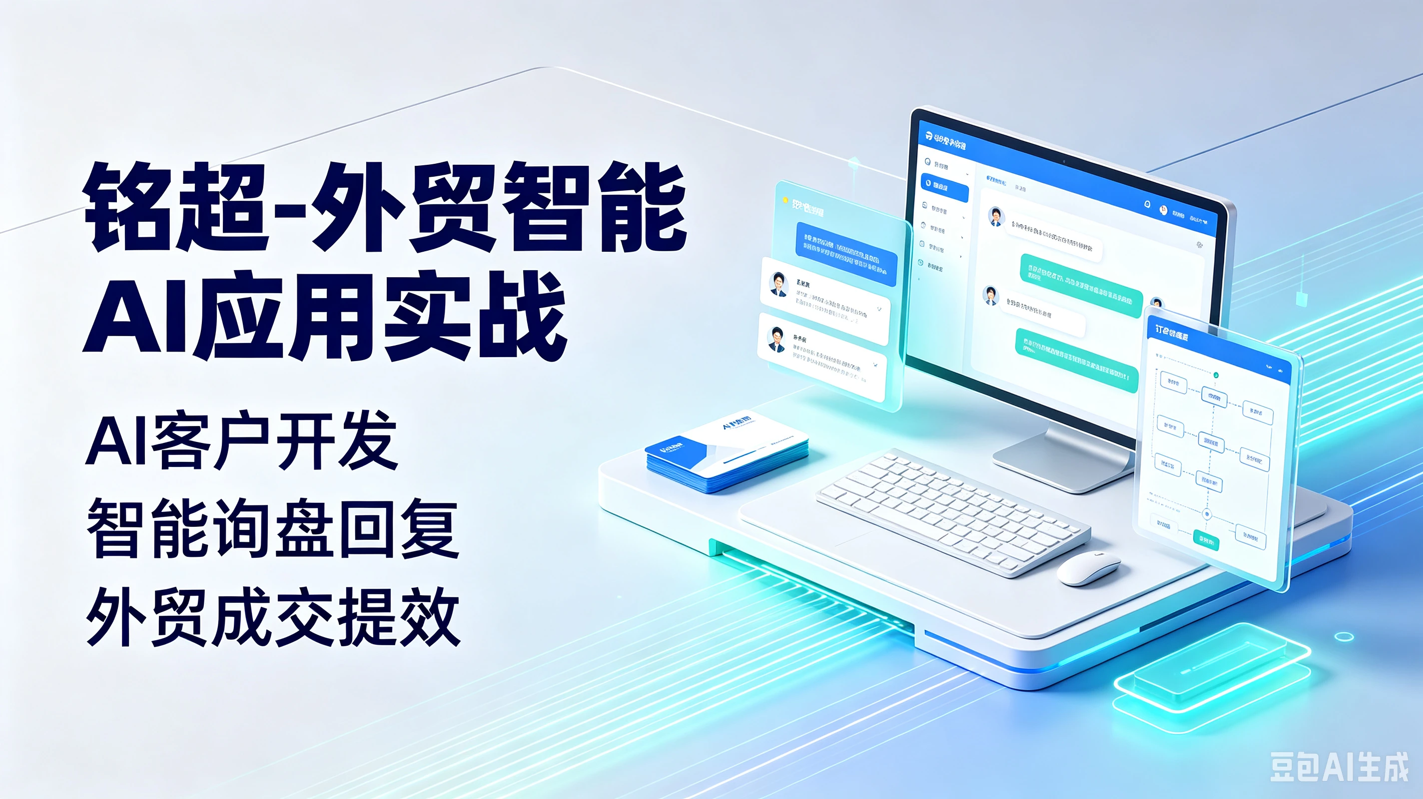 【精】铭超-外贸智能AI应用实战,AI客户开发、智能询盘回复、外贸成交提效 【精】铭超-外贸智能AI应用实战,AI客户开发、智能询盘回复、外贸成交提效