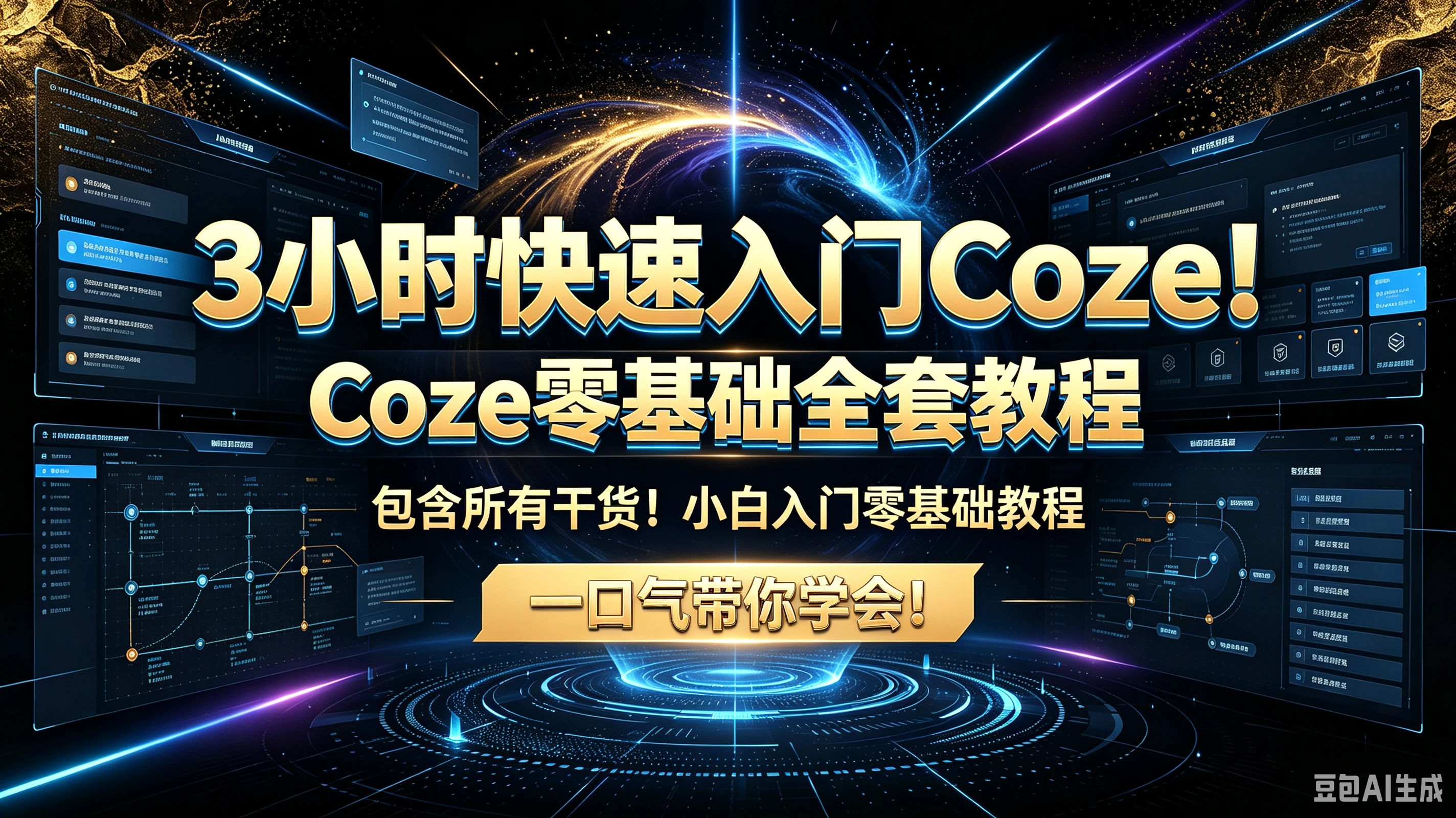 【精】3小时快速入门Coze!Coze零基础全套教程包含所有干货!小白入门零基础教程一口气带你学会!