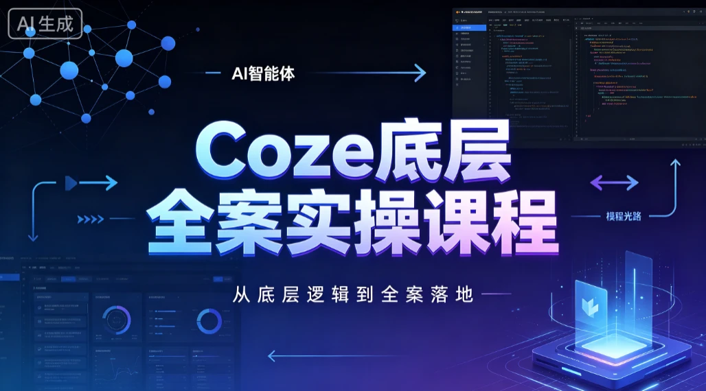 【精】华仔coze扣子底层全案实操课程，从底层逻辑到全案落地
