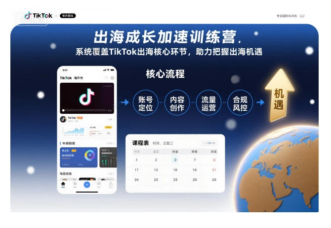 【精】出海成长加速训练营,系统覆盖TikTok出海核心环节,助力把握出海机遇(更新) 【精】出海成长加速训练营,系统覆盖TikTok出海核心环节,助力把握出海机遇(更新)
