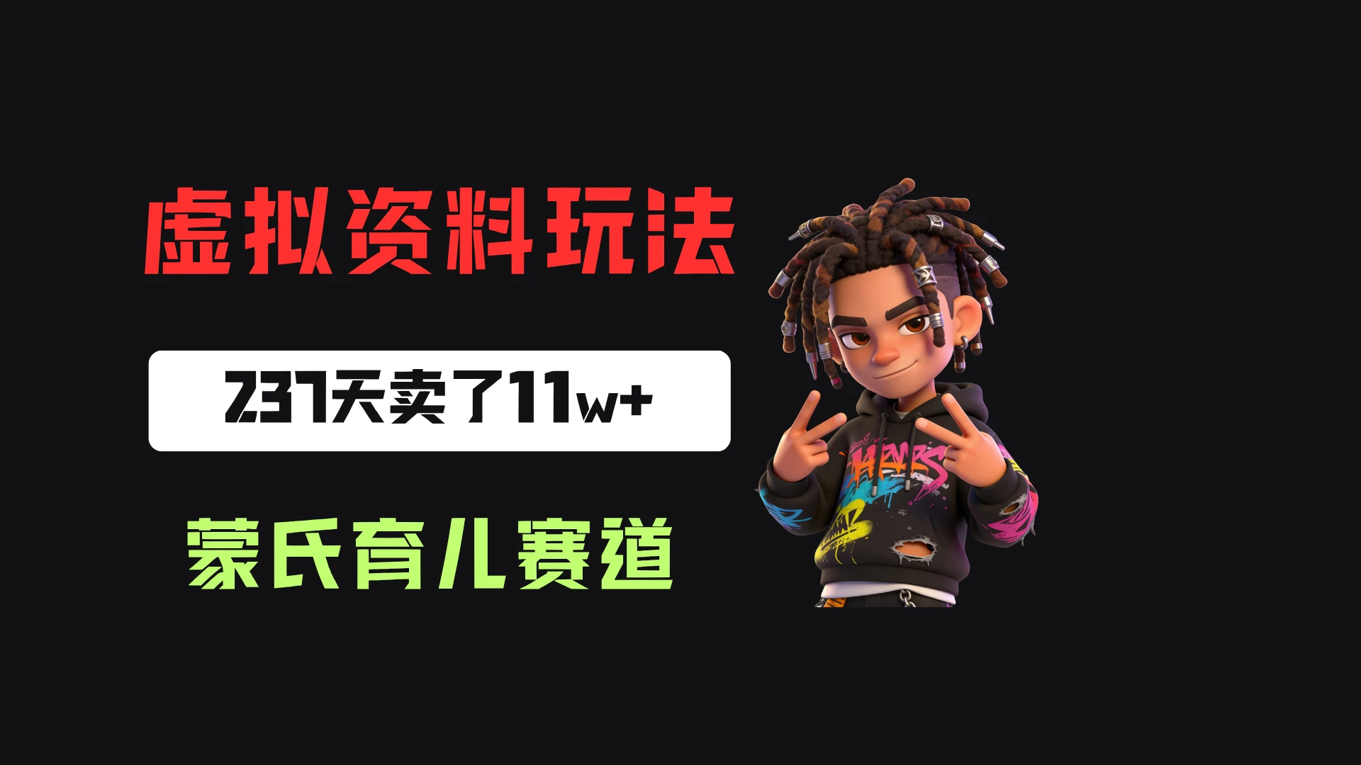小红书卖蒙氏育儿干货指南,客单价39,237天卖了11w+!