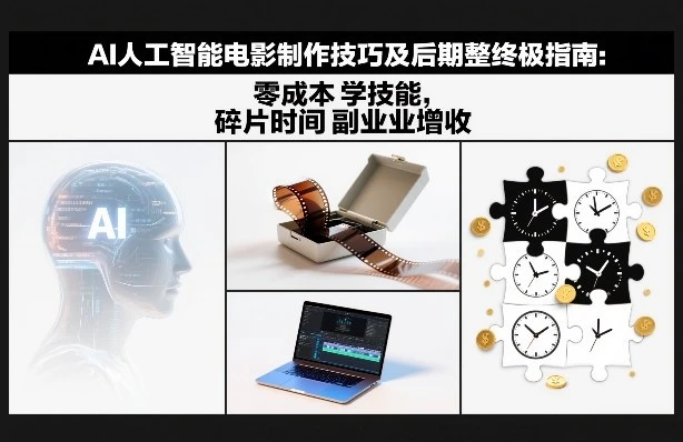 【精】AI人工智能电影制作技巧及后期完整终极指南:零成本学技能,碎片时间副业增收 【精】AI人工智能电影制作技巧及后期完整终极指南:零成本学技能,碎片时间副业增收