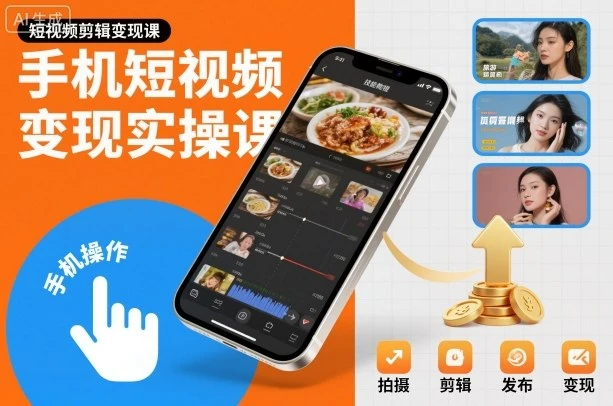 【精】手机短视频变现实操课,短视频剪辑变现课 【精】手机短视频变现实操课,短视频剪辑变现课