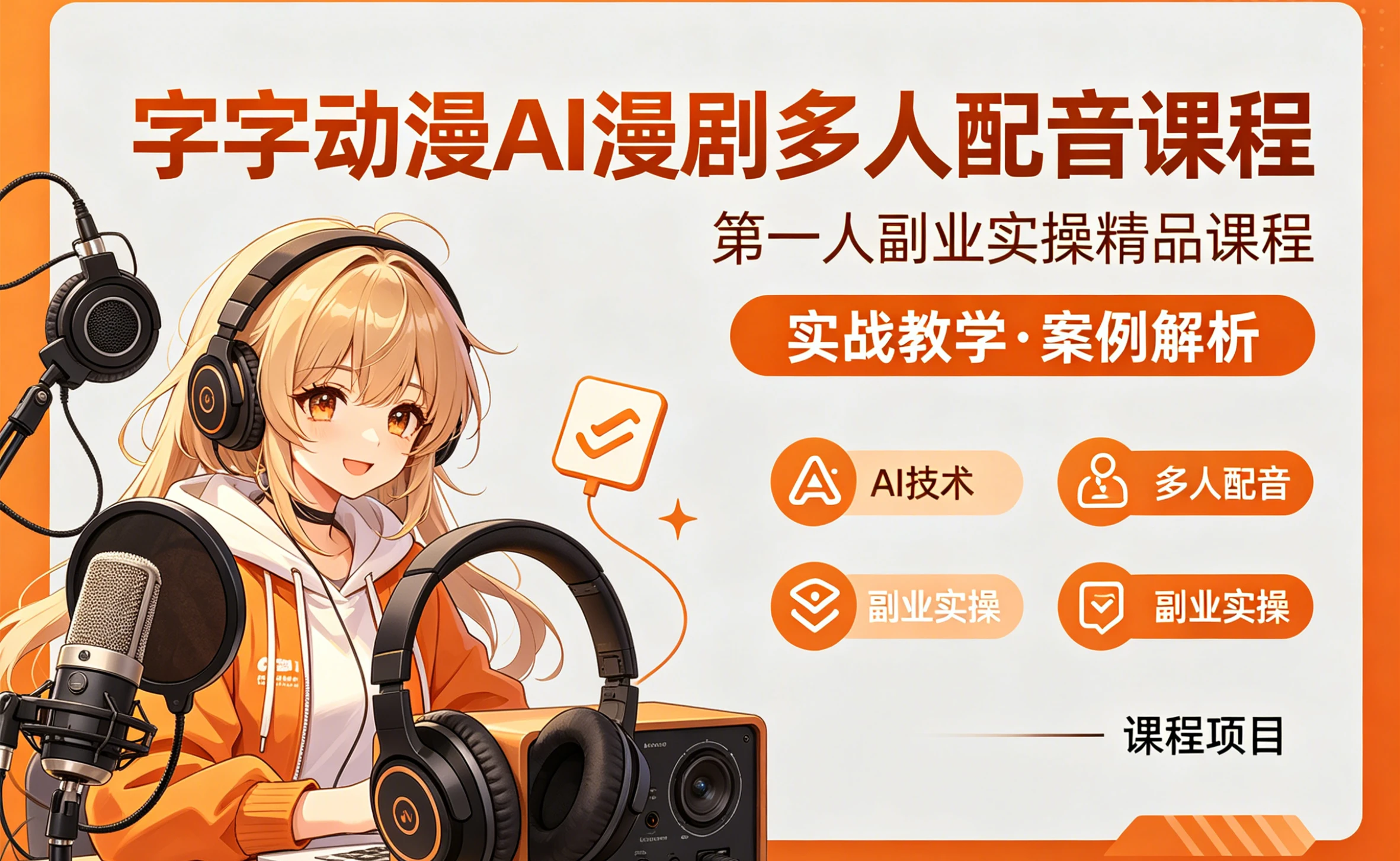 【精】AI漫剧多人配音实操课：零基础掌握多角色配音与漫剧制作，从分镜到导出全流程