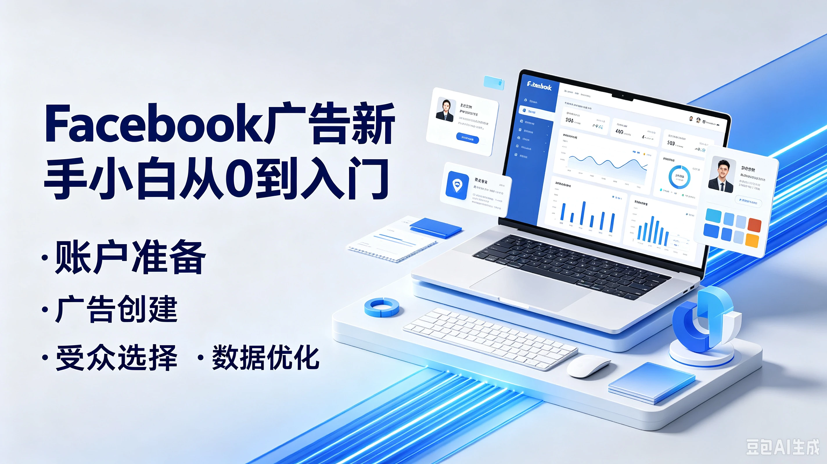 【精】Facebook广告新手小百从0到入门,账户准备·广告创建·受众选择、数据优化