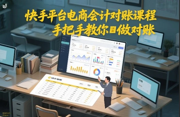 【精】快手平台电商会计对账课程,手把手教你做对账 【精】快手平台电商会计对账课程,手把手教你做对账